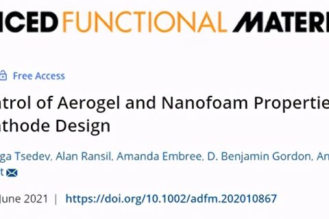 氣凝膠和納米泡沫性能遺傳控制，設(shè)計Ni-MnOx 陰極